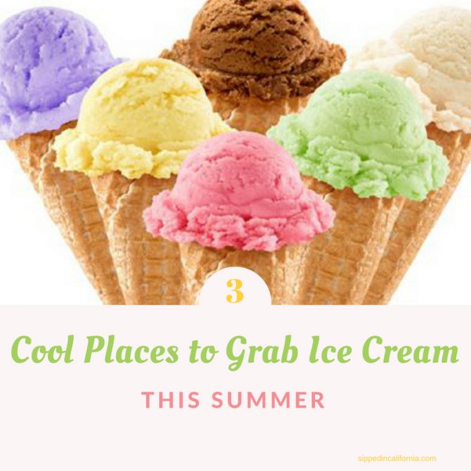 Ice Cream Treats - Sipped in California